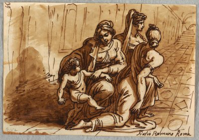 Gruppo di Figure, Studio della Donazione, dopo Giulio Romano da Felice Giani