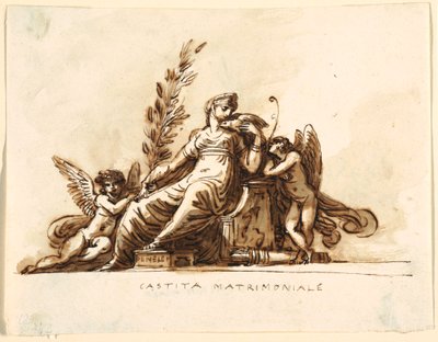 Castità matrimoniale, Sala di Corneglia, Palazzo Cavina, Faenza da Felice Giani