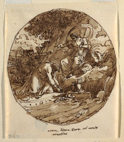 Numa Pompilio adora Giove sull