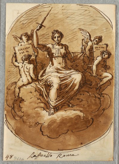 Personificazione della giustizia da Felice Giani