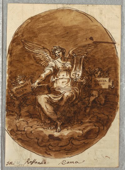 Personificazione della poesia, dopo Raffaello da Felice Giani
