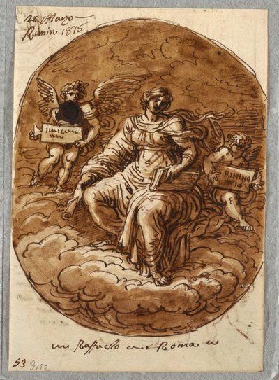 Personificazione della Teologia, Dopo Raffaello da Felice Giani