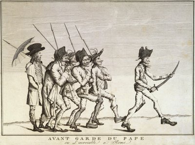 Soldati del Papa prima della Battaglia di Faenza da Felice Giani