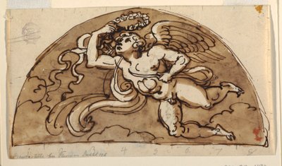 Primavera, Lunetta per il soffitto, Sala Ottagonale, Palazzo Milzetti, Faenza da Felice Giani