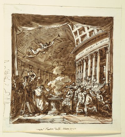 Scenografia: Sipario, Il laboratorio di Apollo da Felice Giani