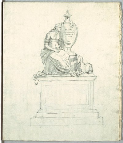 Studio di un Monumento Funebre e Studio di un Fregio da Felice Giani