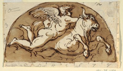 Tarus, lunetta per soffitto, Sala Ottagonale, Palazzo Milzetti, Faenza da Felice Giani