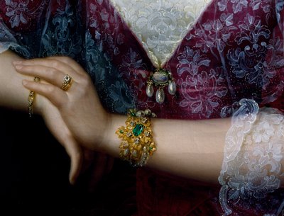 Ritratto di Anna Opulich (dettaglio) da Felice Schiavoni