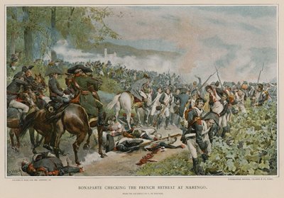 Bonaparte ferma la ritirata francese a Marengo da Felicien baron de Myrbach Rheinfeld