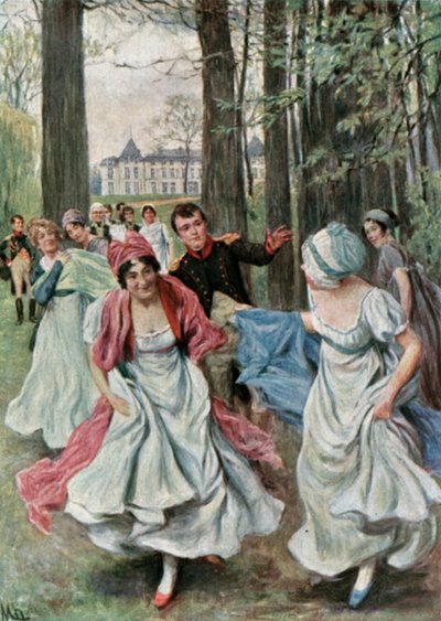 Nel parco di Malmaison durante il Consolato da Felicien baron de Myrbach Rheinfeld