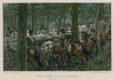 Soldati di Marbot in cerca di cibo durante la ritirata da Felicien baron de Myrbach Rheinfeld