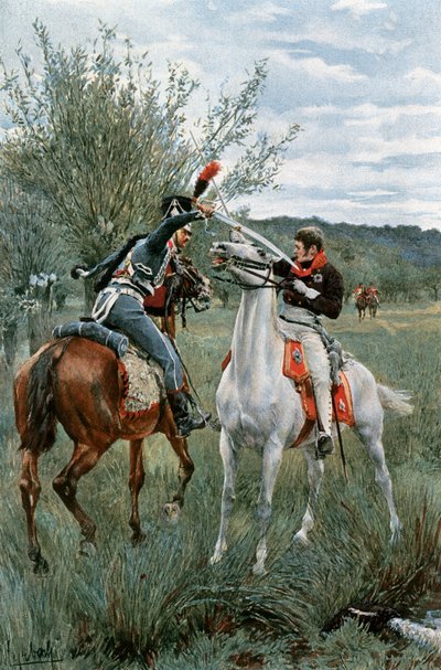 Principe Luigi di Prussia e Sergente Guindey da Felicien baron de Myrbach Rheinfeld