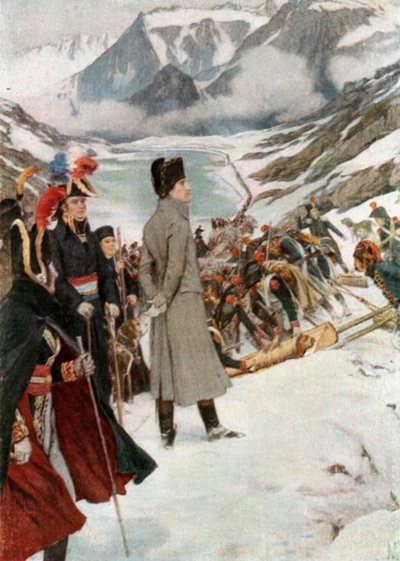 Il passaggio del San Bernardo da Felicien baron de Myrbach Rheinfeld