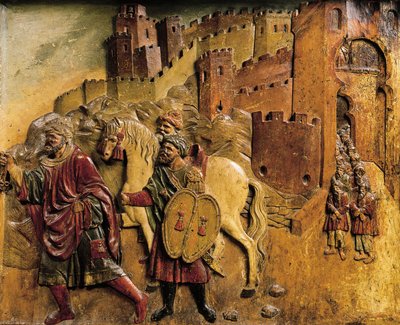Boadbil ultimo re musulmano lascia Granada nel 1492 dopo aver consegnato le chiavi della città da Felipe Bigarny or Vigarny