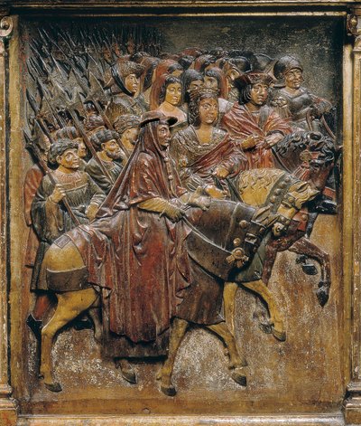 Re Cattolici dopo la conquista di Granada da Felipe Bigarny or Vigarny