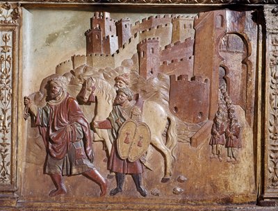 La consegna del retablo di Granada da Felipe Bigarny or Vigarny
