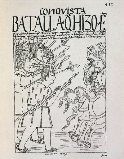 Battaglia di Cuzco: assedio della città da parte di Inca Manco Capac, c.1536 da Felipe Huaman Poma de Ayala