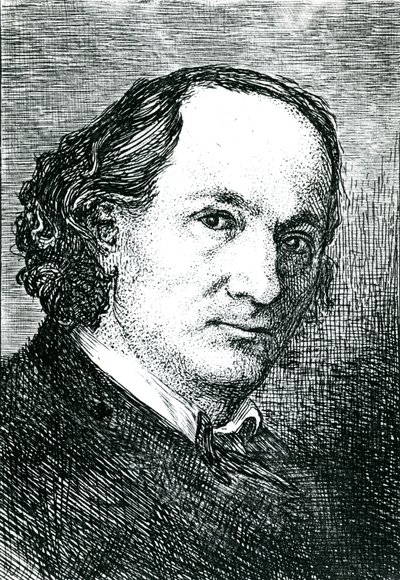 Charles Baudelaire (1821-67) da Felix (after) Bracquemond