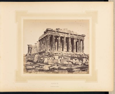 Grecia: Il Partenone ad Atene da Félix Bonfils