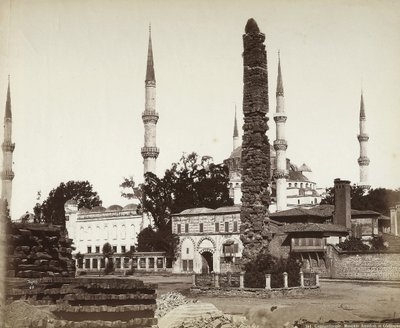 Moschea di Amedieh e Obelisco a Costantinopoli da Félix Bonfils