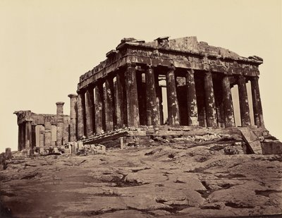 Partenone, pris des propylees - Athenes. [Da nord - ovest] da Félix Bonfils