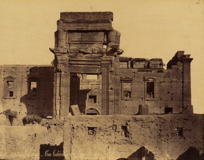 Resti del Tempio del Sole a Palmira, Siria da Félix Bonfils