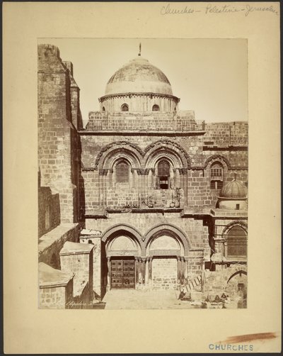 Santo Sepolcro, Gerusalemme da Félix Bonfils