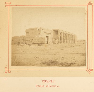 Tempio di Kurnah da Félix Bonfils