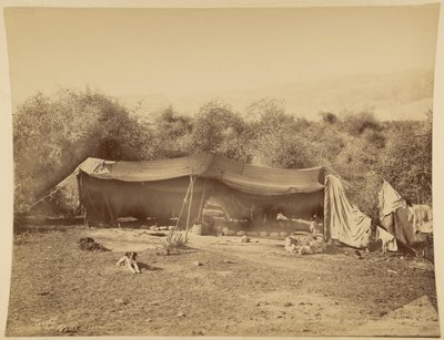 Tenda di beduini nomadi, Palestina da Félix Bonfils