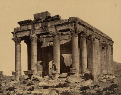 Il Tempio di Bel o Baal Shamin, Palmira, c. 1875 (foto) da Félix Bonfils