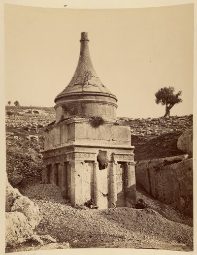 Tomba di Assalonne, Palestina da Félix Bonfils