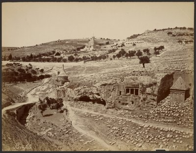 Valle di Giosafat da Félix Bonfils