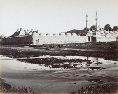 Vista del complesso di Tekkuyeh Suleimaniyeh, a Damasco, Siria, parte di un complesso di una madrasa, una moschea e un monastero, diretto dall