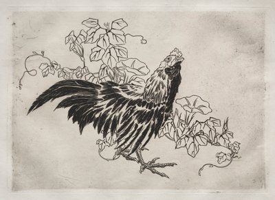 Servizio da tavola Rousseau: Gallo e glorie del mattino n. 25, 1866 da Felix Bracquemond