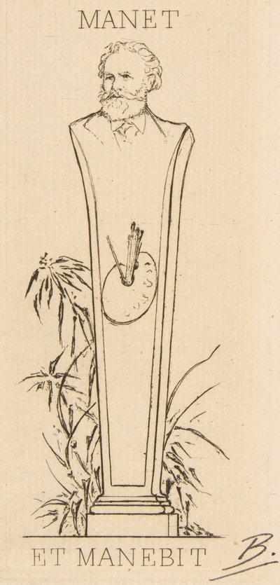 Ex-libris di Manet, 1875 da Felix Bracquemond