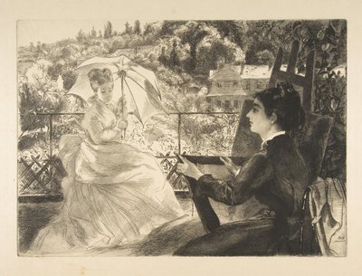 La Terrazza della Villa Brancas da Felix Bracquemond