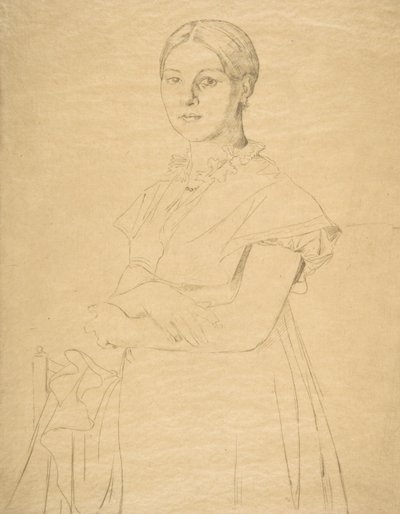 Madame Granger, dopo Ingres, 1867 da Felix Bracquemond