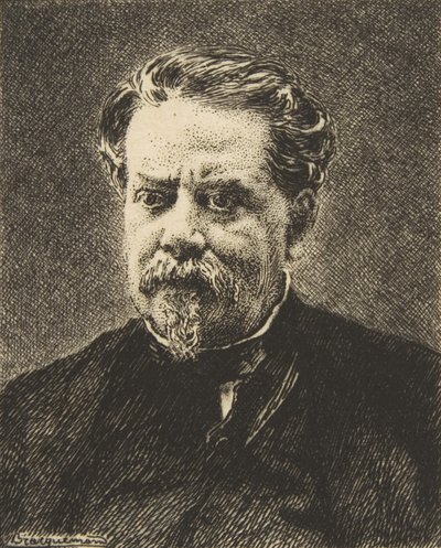 Ritratto di Benjamin Fillon da Felix Bracquemond