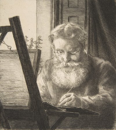 Ritratto di Edwin Edwards, 1872 da Felix Bracquemond