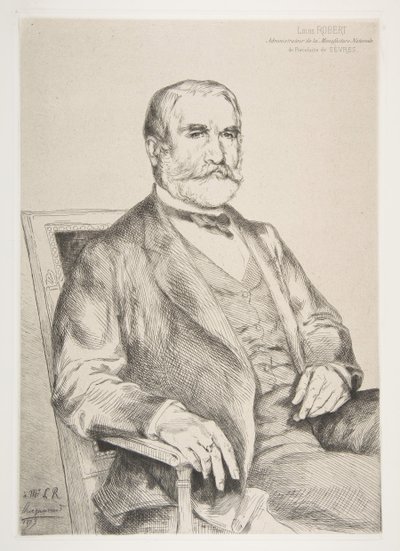 Ritratto di Louis Robert, 1873 da Felix Bracquemond