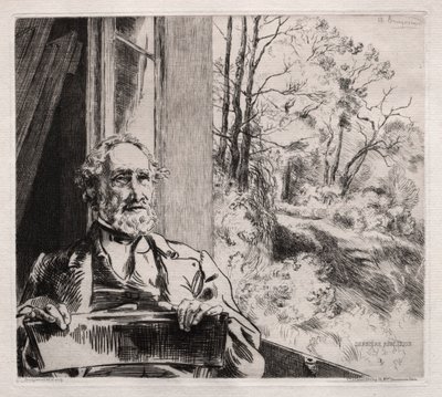 Ritratto di Meyer Heine, 1860s da Felix Bracquemond