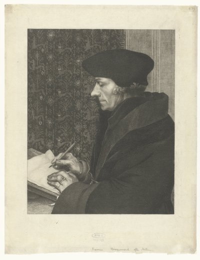 Ritratto di Desiderius Erasmus da Felix Bracquemond