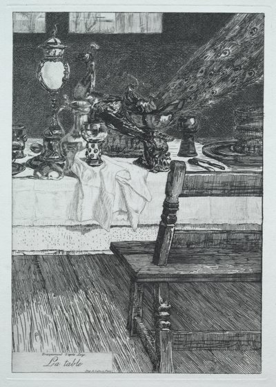 La tavola, dopo H. Leys da Felix Bracquemond