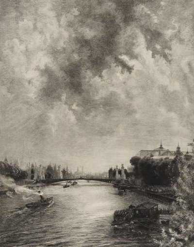 Senza titolo (Vista della Senna) da Felix Bracquemond
