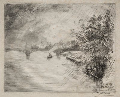 Veduta del Ponte di Saint-Pères da Felix Bracquemond