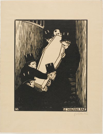 Un angolo stretto da Felix Edouard Vallotton