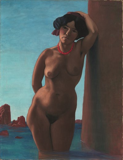 Bagnante al rocher rouge, 1908 da Felix Edouard Vallotton