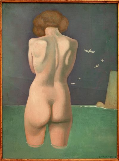 Bagnante con uccelli da Felix Edouard Vallotton