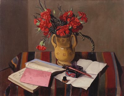 Garofani e libri contabili da Felix Edouard Vallotton