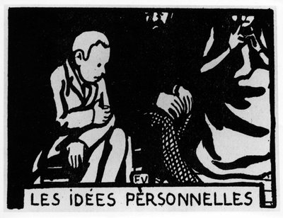 Testa di carota: “idee personali” scritto da Jules Renard, ed. Flammarion (illustrazione) da Felix Edouard Vallotton